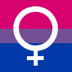 Bisexual female pride symbol white